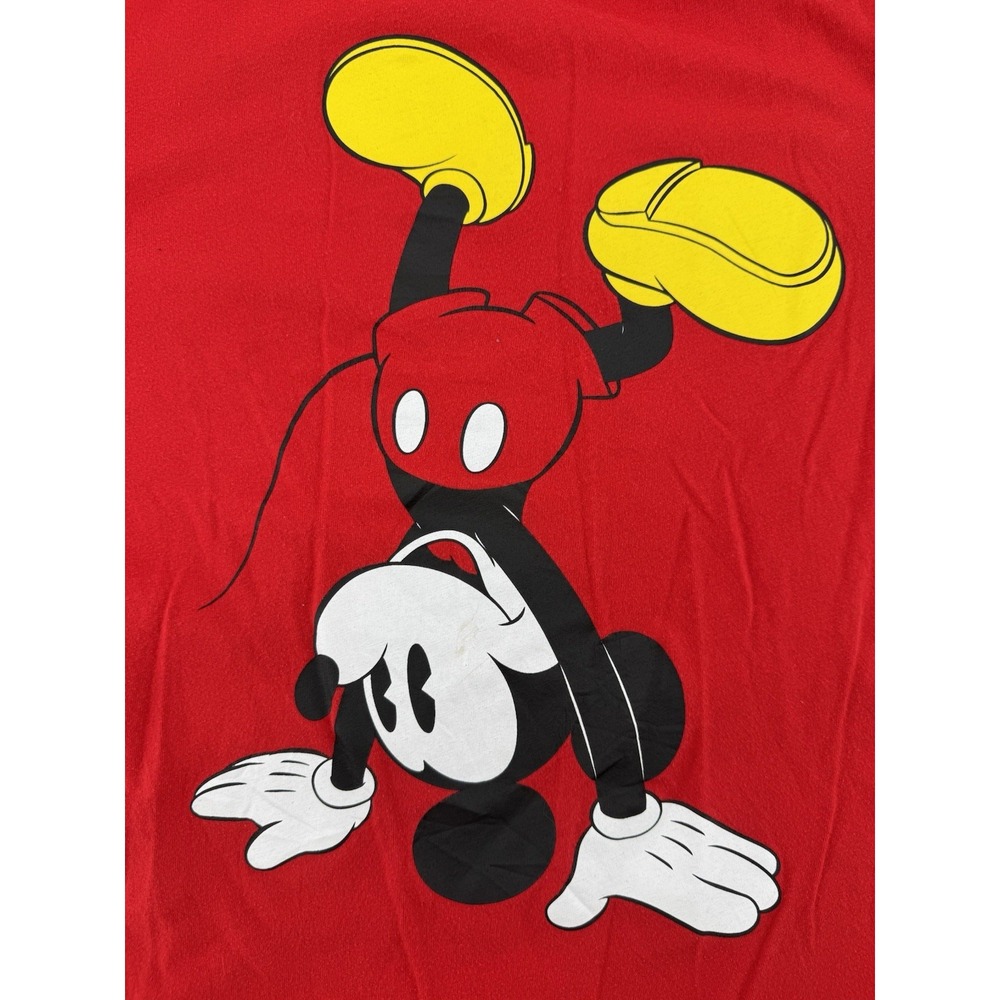 Disney Classic Mickey Mouse T-Shirt Red Walt Disney World Cotton Size XS - Picture 3 of 9